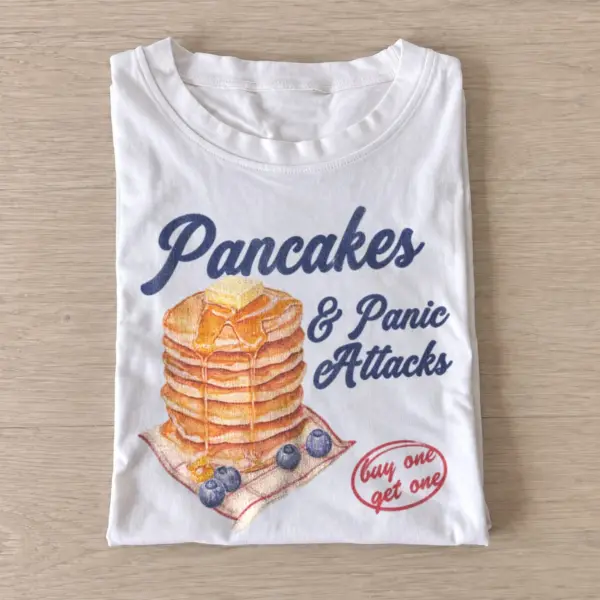 Pancakes and panic attacks t shirt white20pancakes and panic.webp