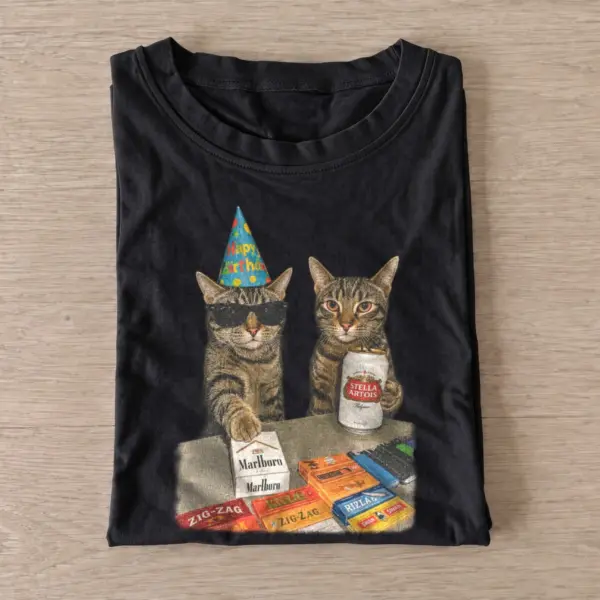 Party cats graphic t shirt black20party cats.webp