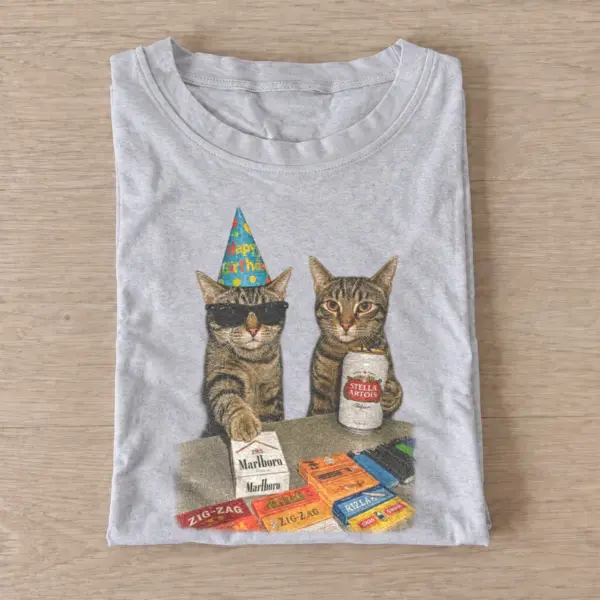 Party cats graphic t shirt gray20party cats.webp