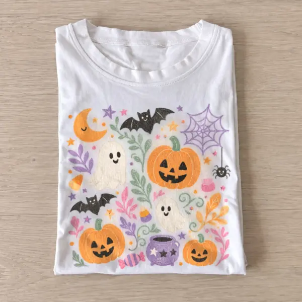 Pastel halloween garden t shirt white20pastel halloween garden.webp