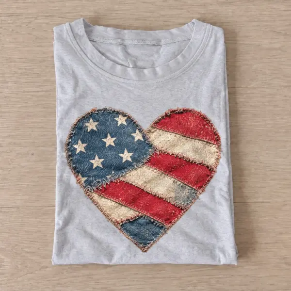 Patchwork american flag heart t shirt gray20patchwork flag heart.webp
