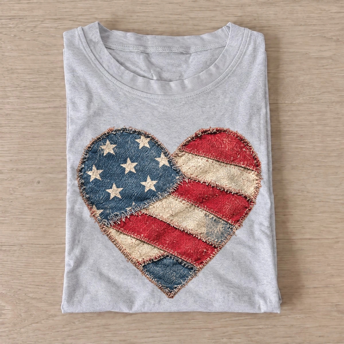 Patchwork american flag heart t shirt gray20patchwork flag heart.webp