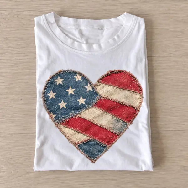 Patchwork american flag heart t shirt white20patchwork flag heart.webp