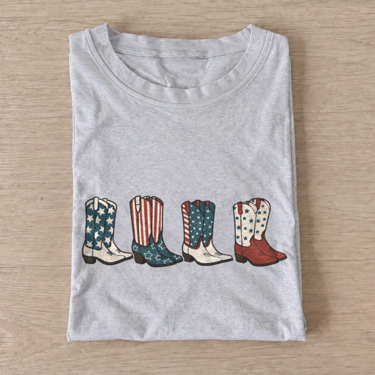 Patriotic cowboy boots t shirt gray20patriotic cowboy boots.webp