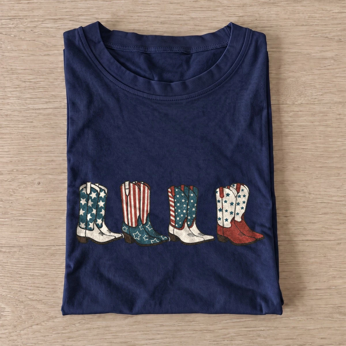 Patriotic cowboy boots t shirt navy20patriotic cowboy boots.webp