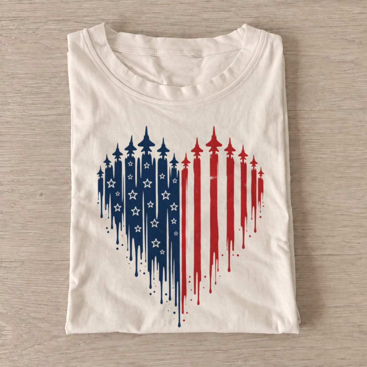 Patriotic fighter jets heart t shirt sand20patriotic castle heart.webp