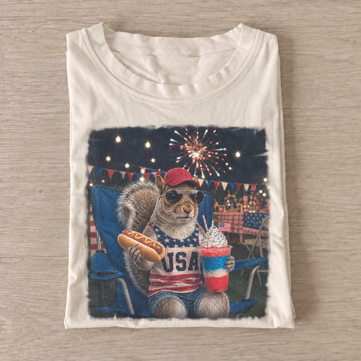 Patriotic fireworks squirrel t shirt sand20fireworks koala.webp
