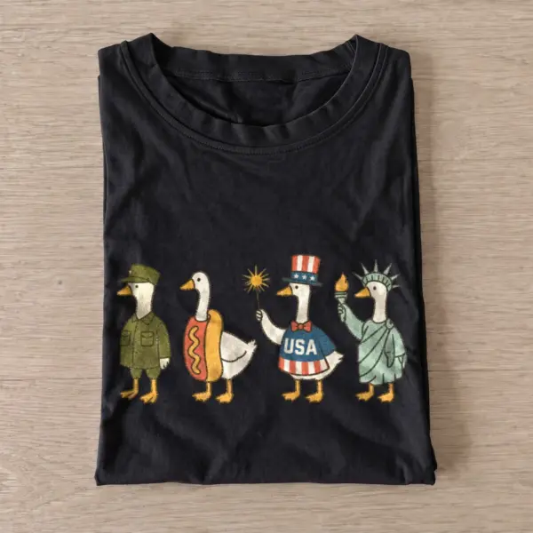 Patriotic goose parade t shirt black20patriotic goose parade.webp