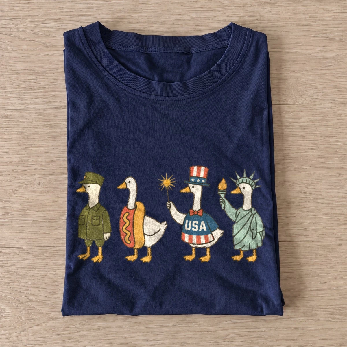 Patriotic goose parade t shirt navy20patriotic goose parade.webp