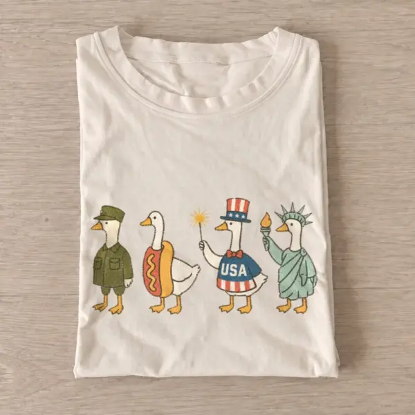 Patriotic goose parade t shirt sand20patriotic goose parade.webp