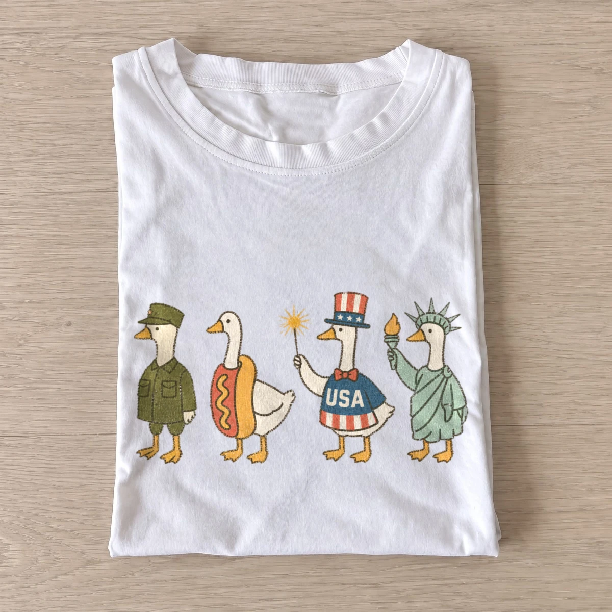 Patriotic goose parade t shirt white20patriotic goose parade.webp