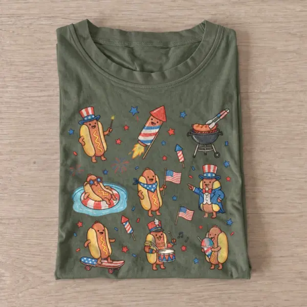 Patriotic hotdog party t shirt olive20patriotic hotdog party.webp