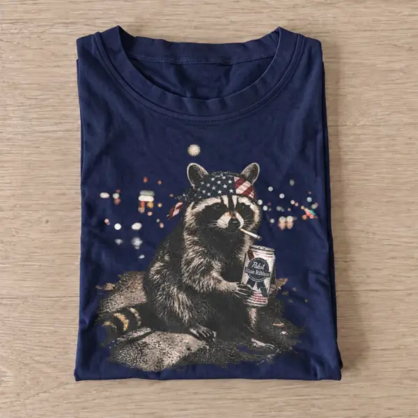 Patriotic lager raccoon t shirt navy20patriotic lager raccoon.webp