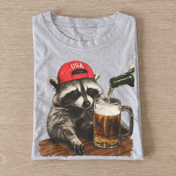 Patriotic pub raccoon t shirt gray20patriotic pub raccoon.webp