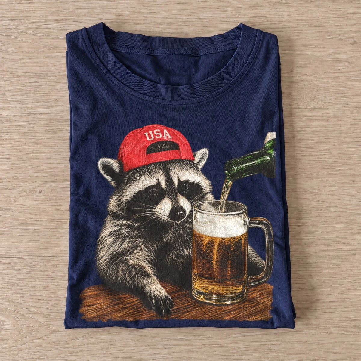 Patriotic pub raccoon t shirt navy20patriotic pub raccoon.webp