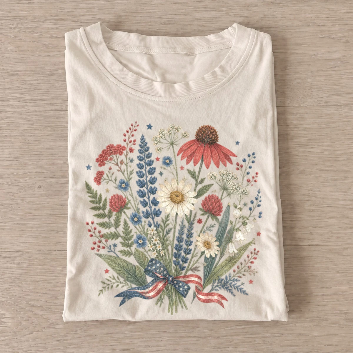 Patriotic wildflower bouquet t shirt sand20patriotic wildflower bouquet.webp