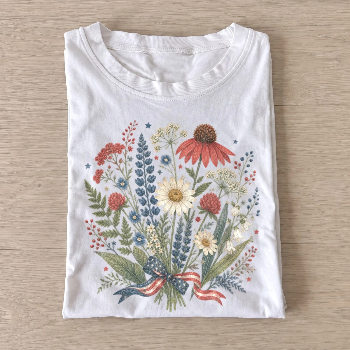 Patriotic wildflower bouquet t shirt white20patriotic wildflower bouquet.webp