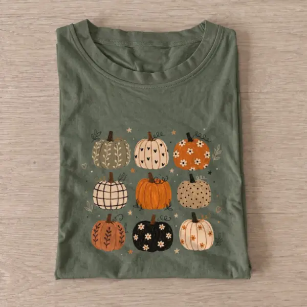 Patterned pumpkin patch t shirt olive20patterned pumpkin patch.webp