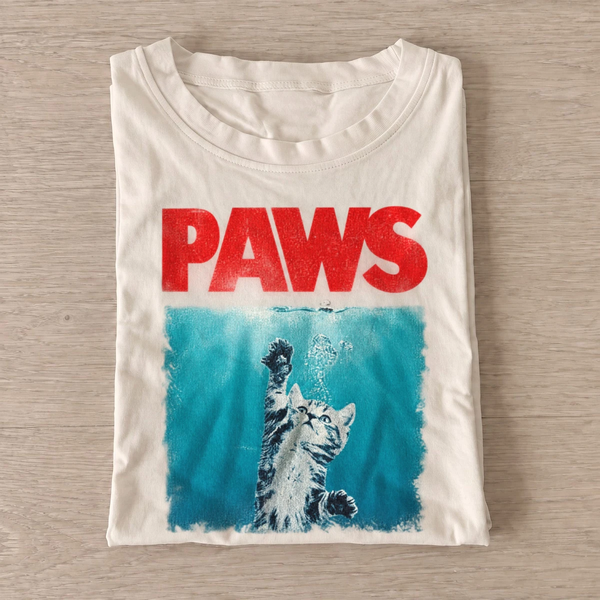 Paws underwater cat attack t shirt sand20underwater cat attack.webp