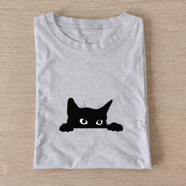 Peekaboo cat t shirt gray20peekaboo cat.webp