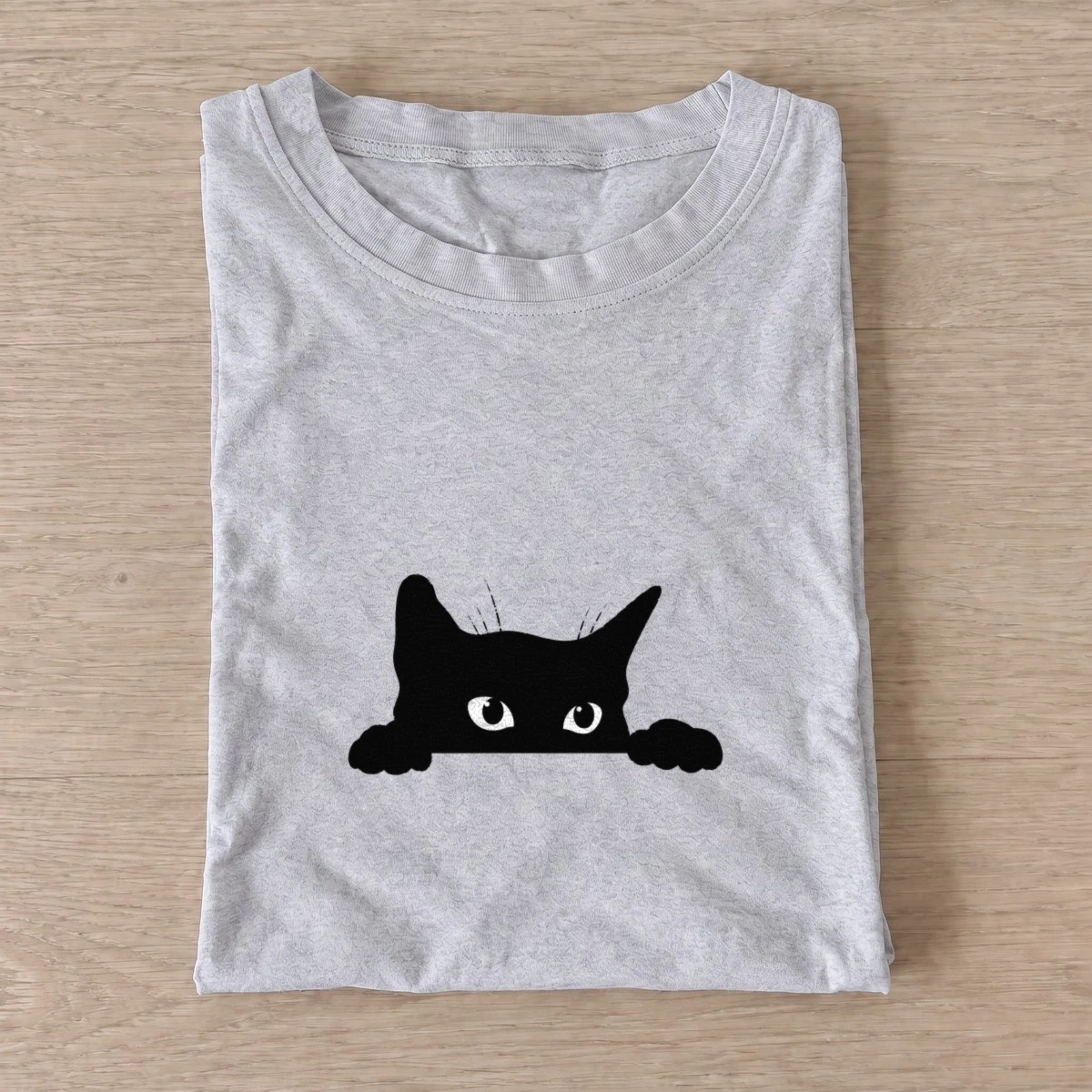 Peekaboo cat t shirt gray20peekaboo cat.webp
