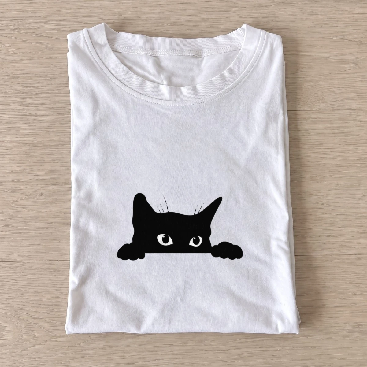 Peekaboo cat t shirt white20peekaboo cat.webp