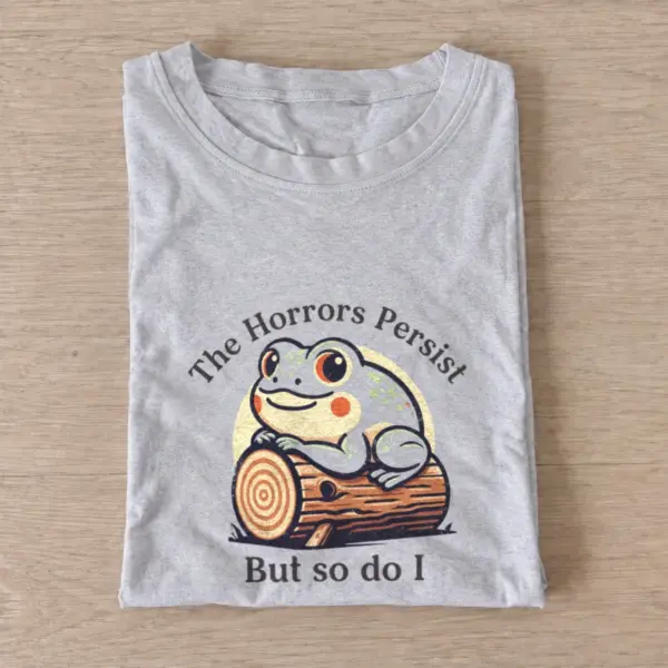 Persistent log frog t shirt gray20persistent log frog.webp