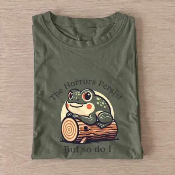 Persistent log frog t shirt olive20persistent log frog.webp