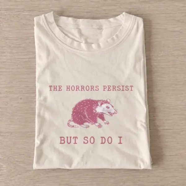 Persistent pink opossum t shirt sand20persistent pink opossum.webp