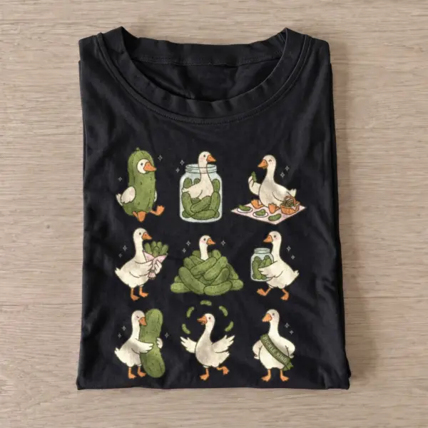 Pickle geese graphic t shirt black20pickle geese.webp