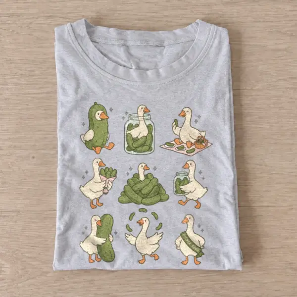 Pickle geese graphic t shirt gray20pickle geese.webp
