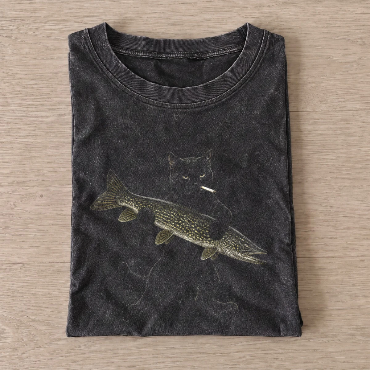 Pike Bandit Vintage Fishing T-Shirt — graphic design