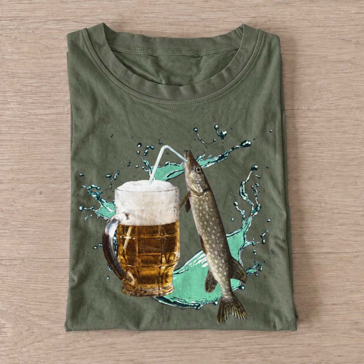 Pike beer t shirt olive20pike20beer.webp