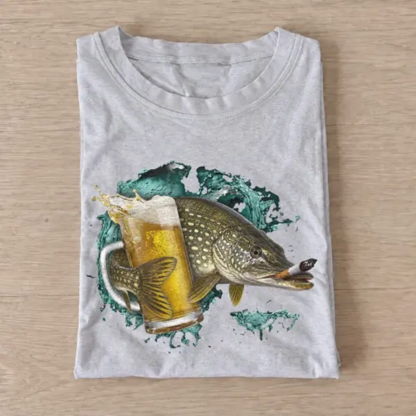 Pike cold catch t shirt gray pike cold catch