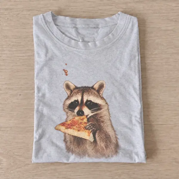 Pizza raccoon t shirt gray20pizza raccoon.webp