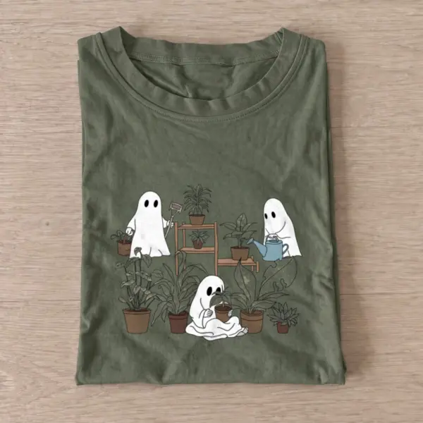 Plant Parent Ghosts Graphic T-Shirt — graphic design