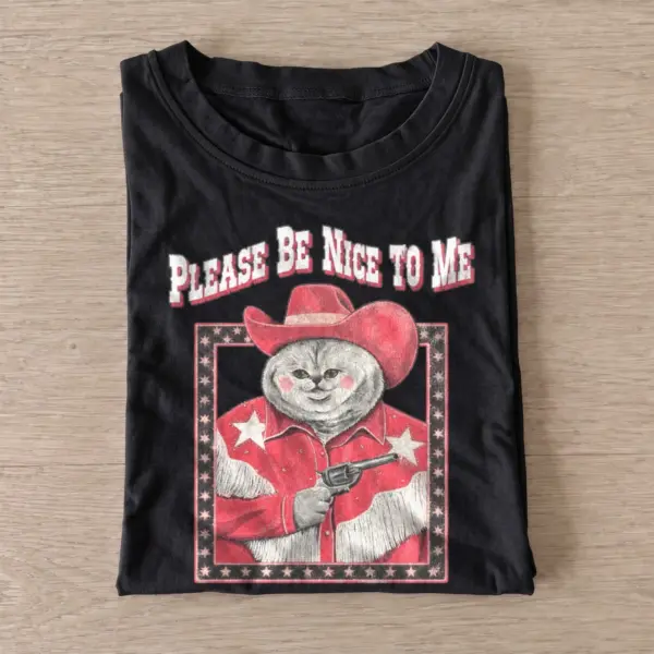 Please be nice to me cowboy cat t shirt black20be nice cowboy cat.webp
