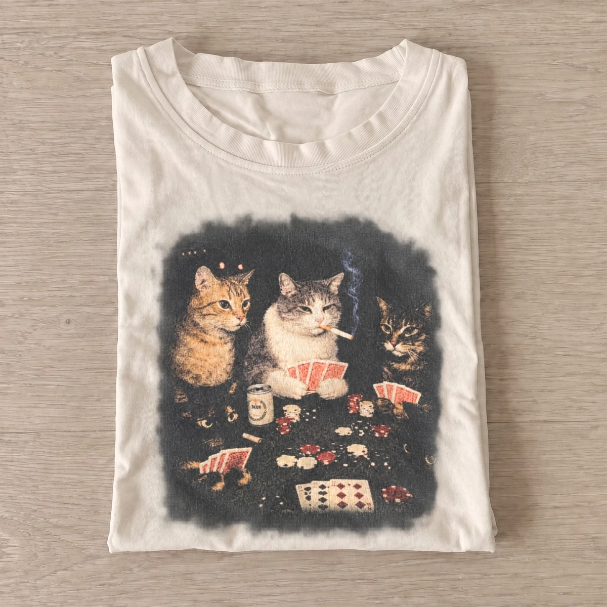 Poker night cats t shirt sand20poker night cats.webp