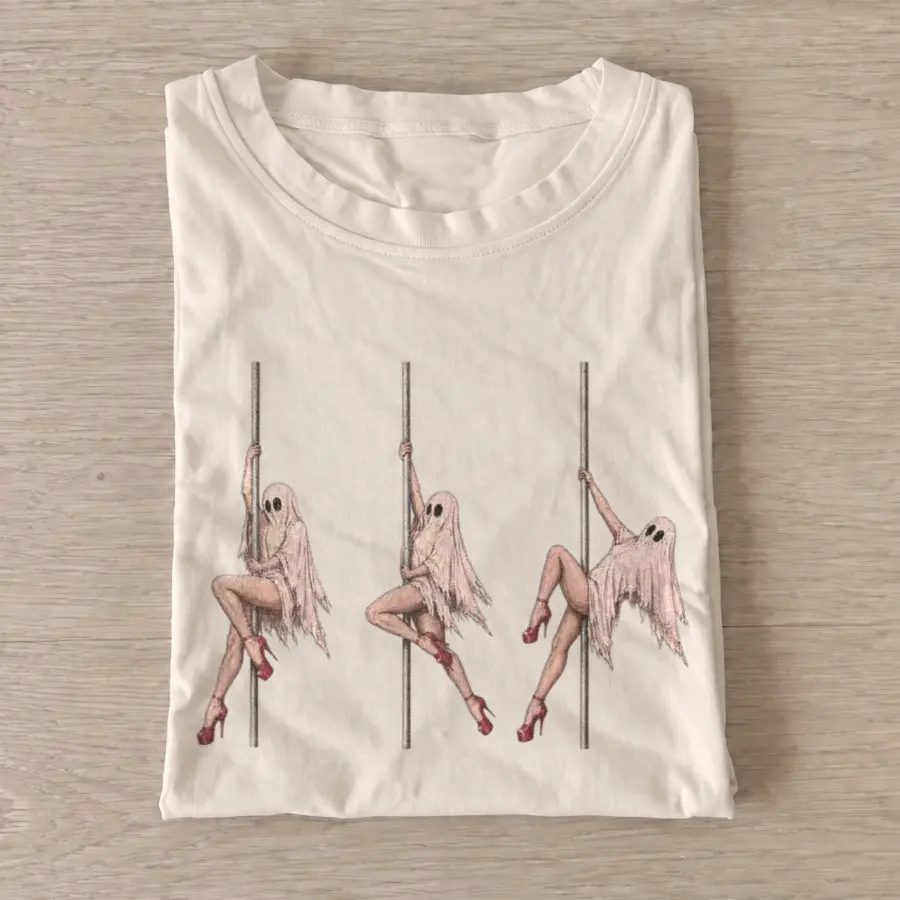 Pole dancing ghosts t shirt sand20pole dancing ghosts.webp