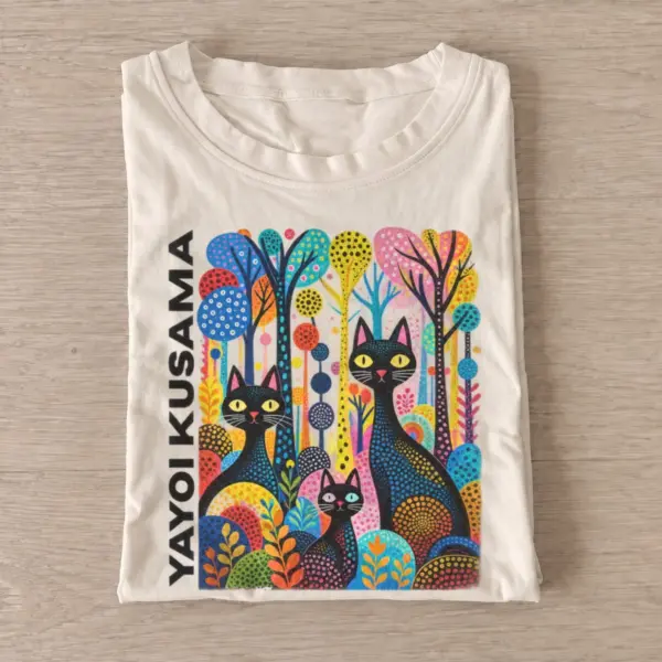 Polka dot cat garden t shirt sand20polka dot cat garden.webp
