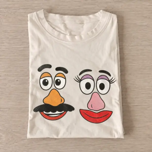 Potato face duo graphic t shirt sand20potato face duo.webp