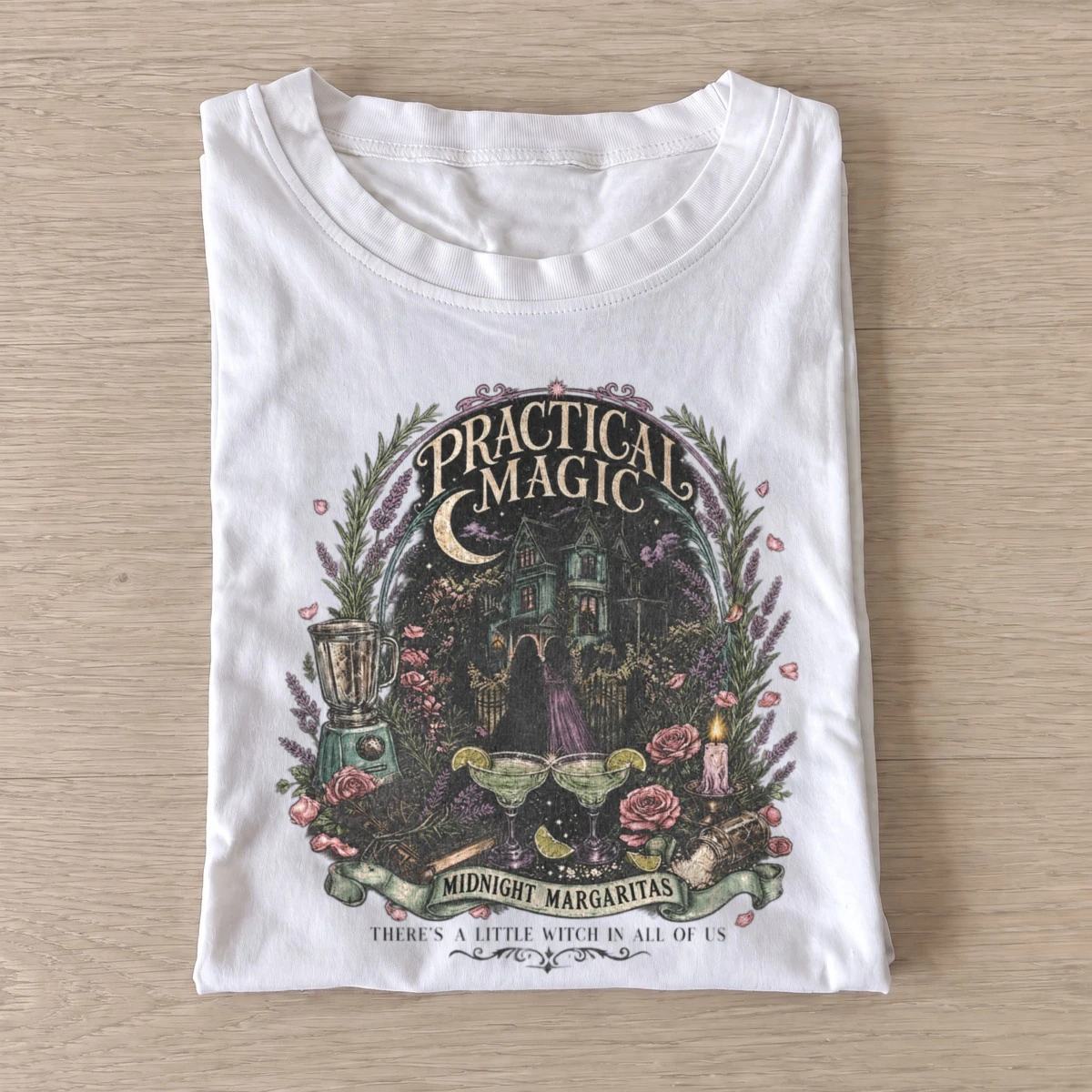 Practical magic midnight margaritas witch house t shirt white20moonlit witch house.webp