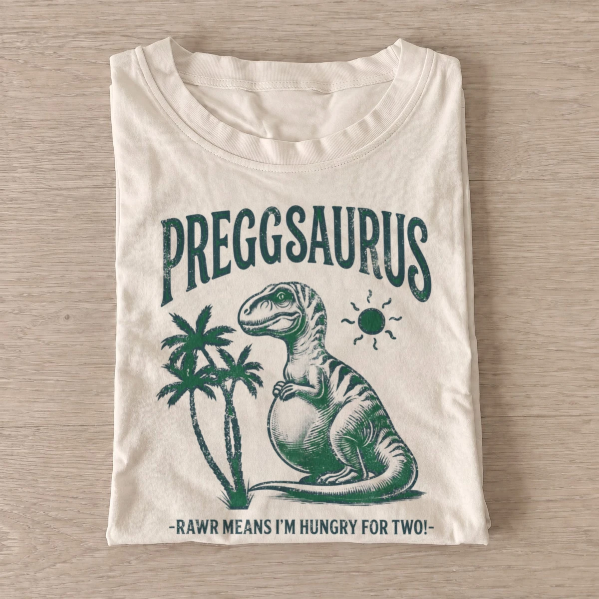 Preggsaurus hungry for two dinosaur t shirt sand20pregosaurus.webp