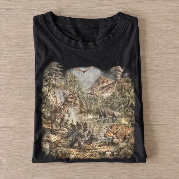 Prehistoric valley dinosaur t shirt black20prehistoric valley.webp