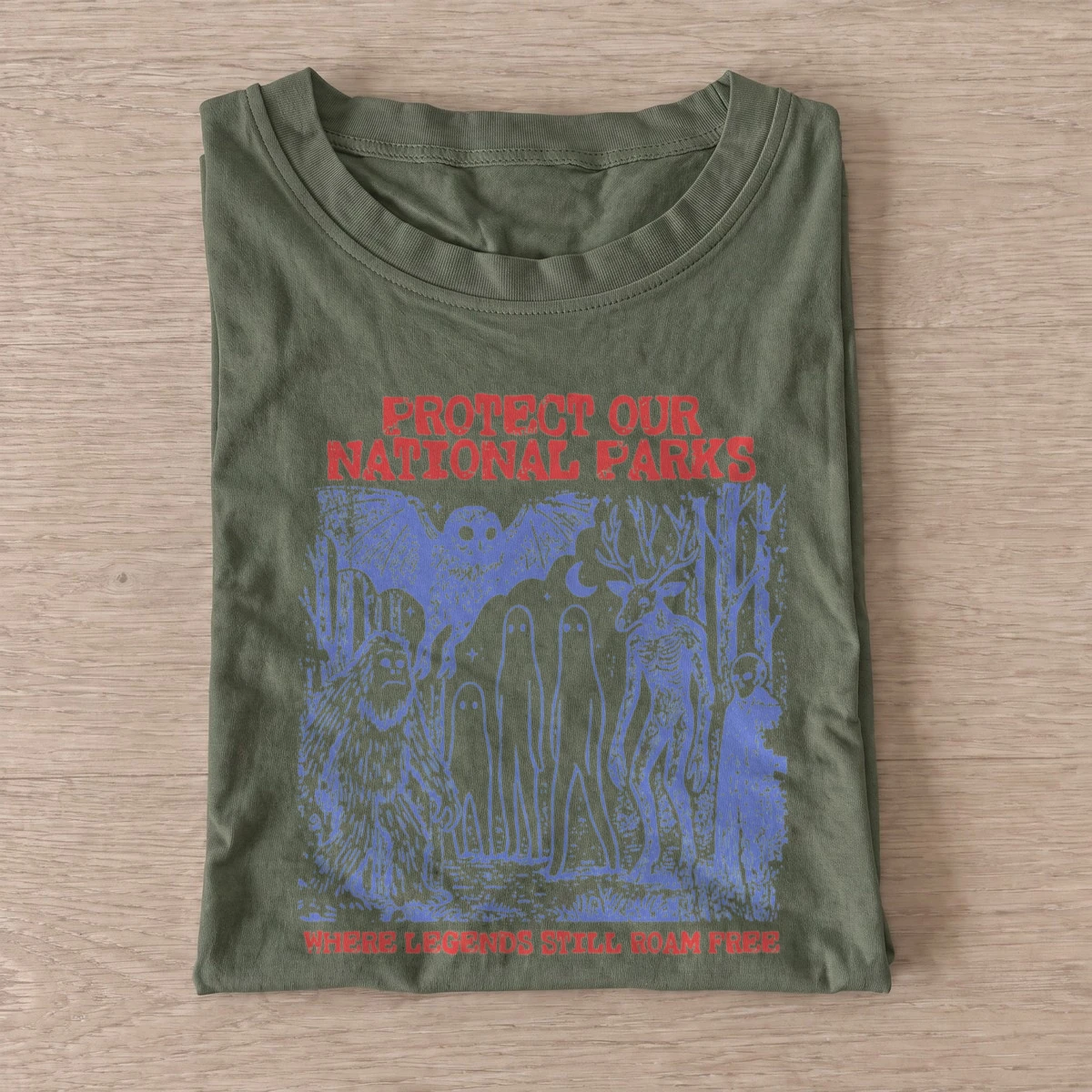 Protect national parks t shirt olive20protect national parks.webp