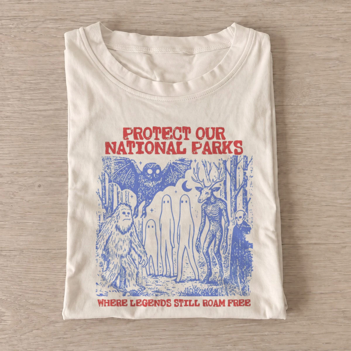 Protect National Parks Halloween Graphic T-Shirt — graphic design