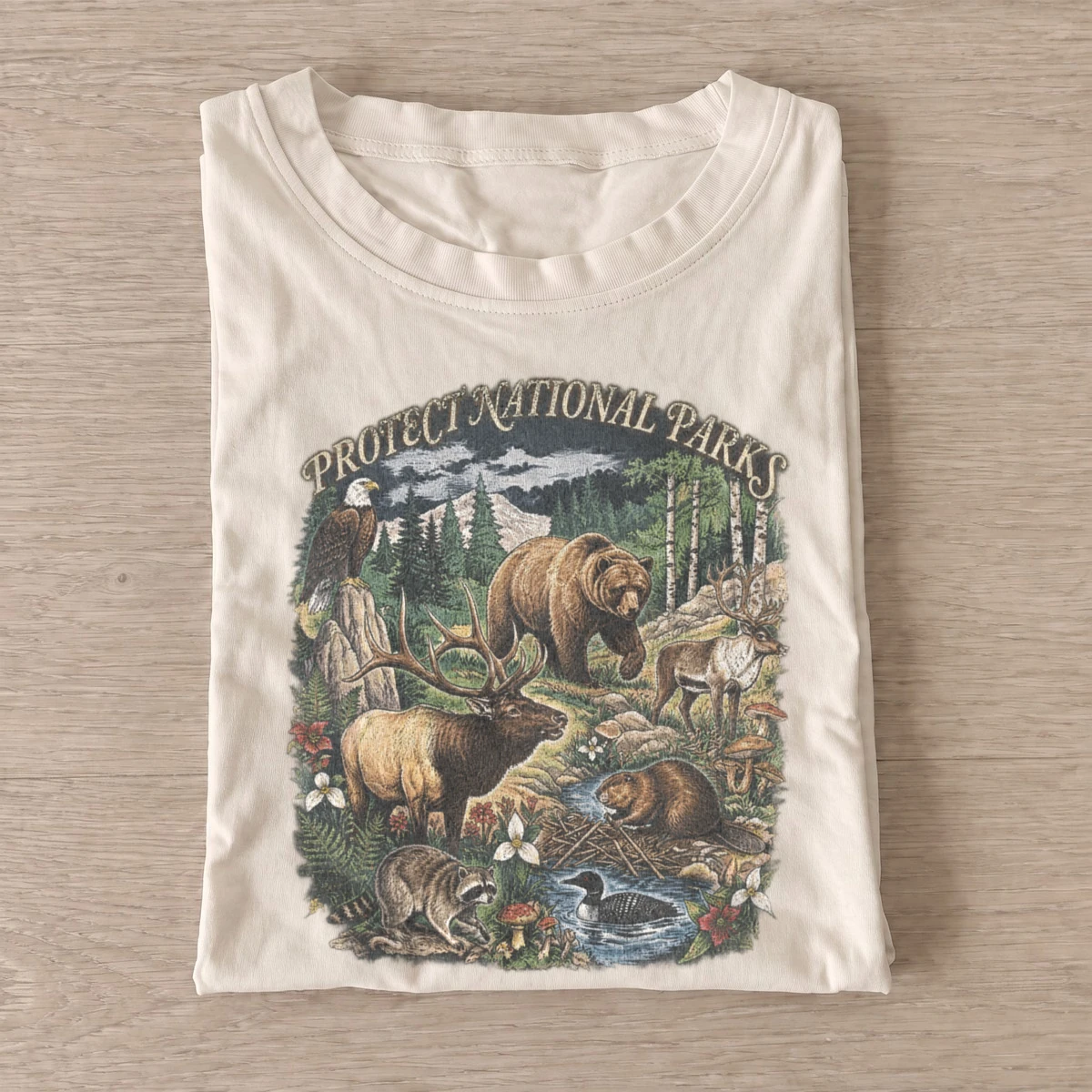 Protect national parks wildlife t shirt sand20protect woodland parks.webp