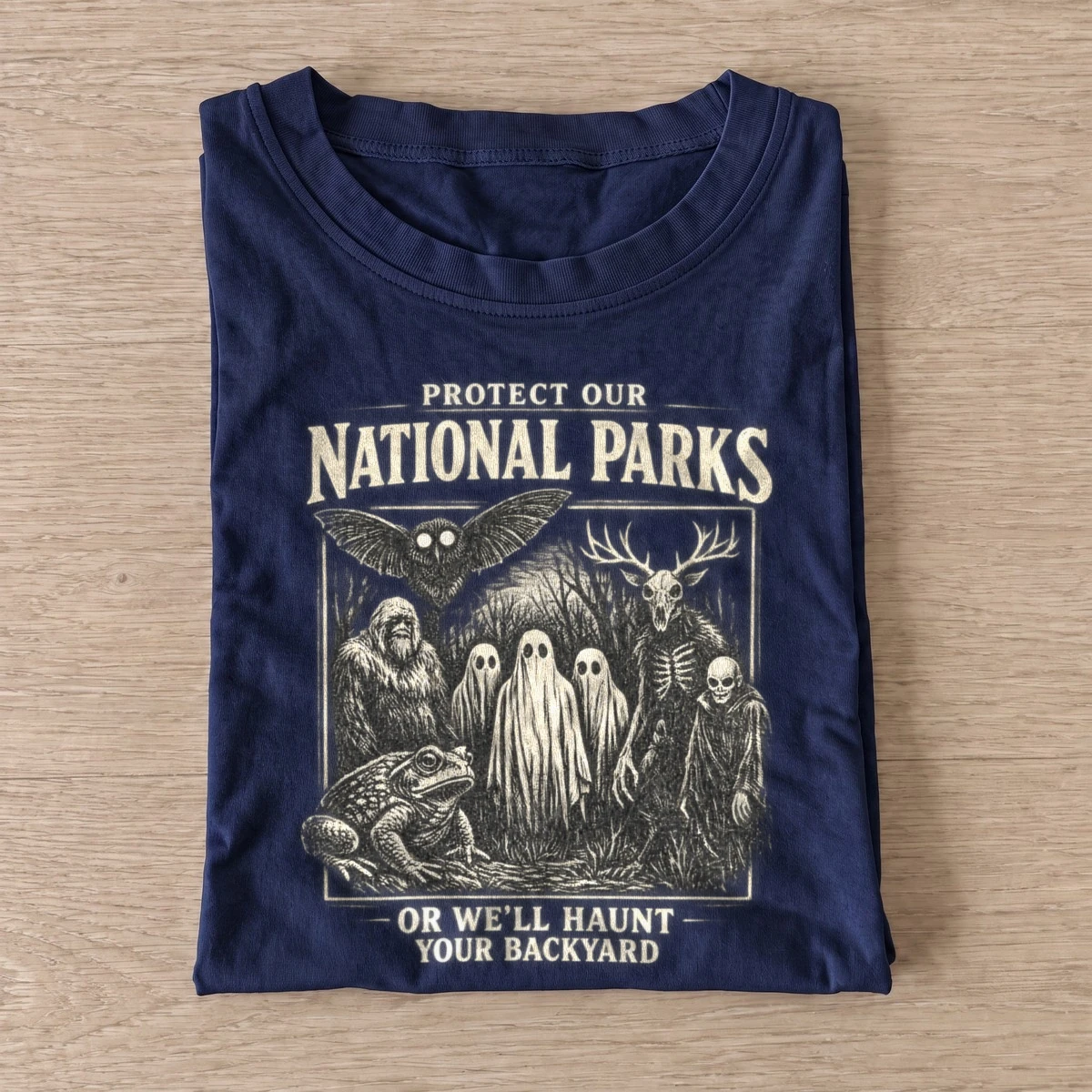 Protect our national parks haunters t shirt navy20protect parks haunters.webp
