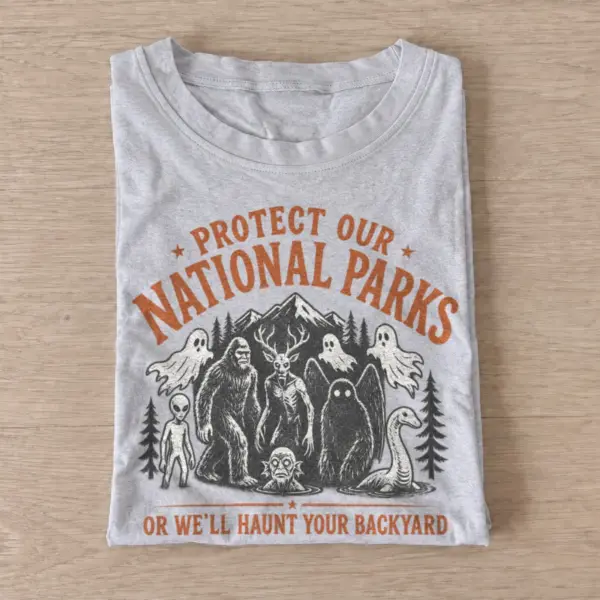 Protect our national parks monsters t shirt gray20protect parks monsters.webp