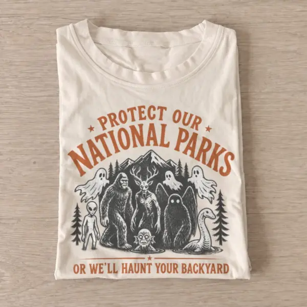 Protect our national parks monsters t shirt sand20protect parks monsters.webp